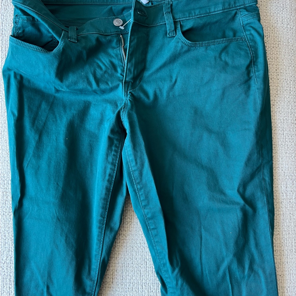 LOFT turquoise skinny pants